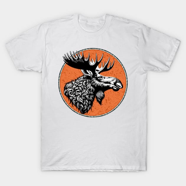 Northern Moose T-Shirt by Worldengine